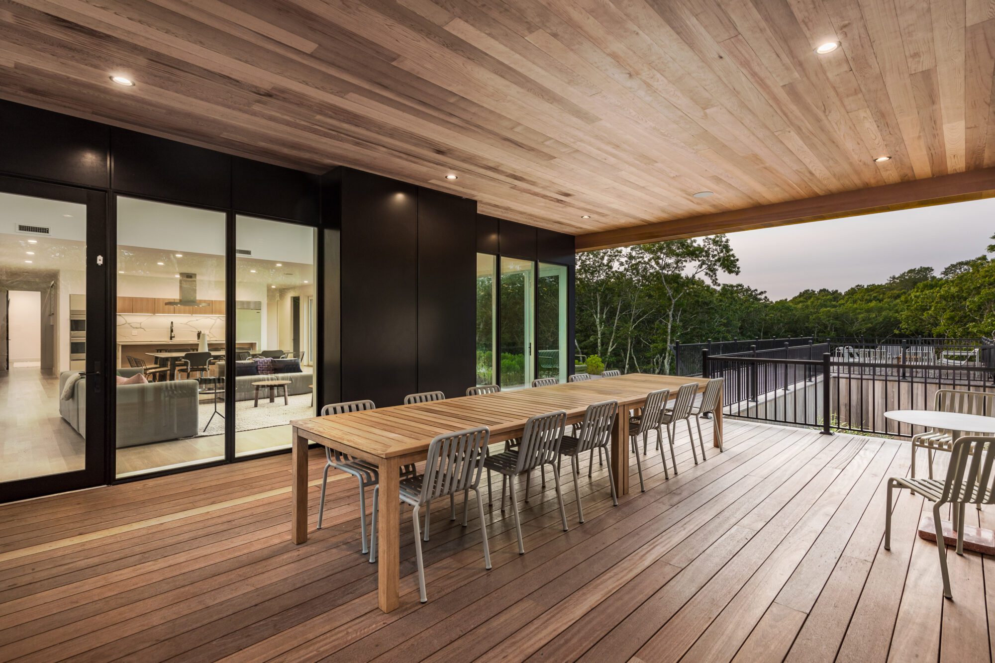 Outdoor dining room in Sag Harbor, NY